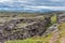 Continental drift visible at Thingvellir national park in Iceland