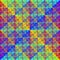 Continuous geometric iridescent pattern