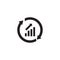 Continuous growth vector icon design template