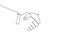 Continuous line drawing of handshake. Handshaking of business partners drawn by one single line. 4K video with alpha channel