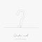 Continuous line drawing. question mark. simple vector illustration. question mark concept hand drawing sketch line