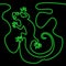 Continuous line drawing Reptile Lizard Veterinary icon neon glow vector illustration concept