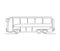 Continuous one line drawing of tourist bus. Simple travel bus line art vector illustration