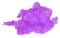 Continuous shapeless purple watercolor stain. Use as a background for any design