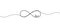 continuous single line drawing of infinity symbol with word LOVE