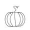 Continuous stylized modern thanksgiving and halloween pumpkin pattern.