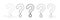 Continuous Thin Line Question Mark, Art Ask Symbol, Query Sign