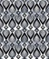 Continuous vector pattern with graphic lines, decorative abstract background with overlay shapes. Grayscale ornamental seamless t