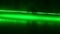 Continuous wave green laser propagates through the optical components. Laser Safety.