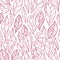 Contour leaves seamless pattern