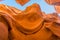 Contour patterns in the canyon wall in lower Antelope Canyon, Page, Arizona