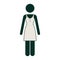 contour woman dress icon image