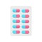 Contraception pills icon, flat style