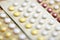 Contraceptive control pills on date of calendar