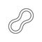 Contraceptive ring line outline icon