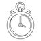 Contraceptive stopwatch icon, outline style