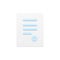 Contract 3d with seal. White sheet with blue stripes of abstract text