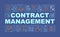 Contract management word concepts banner
