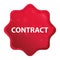 Contract misty rose red starburst sticker button