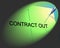 Contract Out Indicates Independent Contractor And Freelance