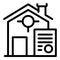 Contract property investments icon, outline style