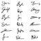 Contract signatures collection