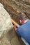 The contractor installs a sewer in a ditch and leads the pipe to the sump