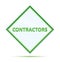Contractors modern abstract green diamond button