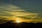 Contrail in the Evening Sky in North Carolina