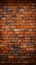 Contrast elegance Orange brick wall with a defined black border