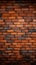 Contrast elegance Orange brick wall with a defined black border