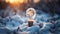 Contrast of Elements: Frozen Light Bulb Ignites a Frigid World