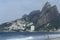 Contrast between richness and poverty: Ipanema beach and favela, Rio de Janeiro, Brazil.