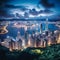 Contrasting Dynamics of Hong Kong: Urban Cityscape and Tranquil Nature