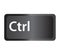 Control Ctrl computer key button on white background. flat style. Ctrl button symbol. Control key sign