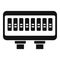 Control junction box icon simple vector. Electric power