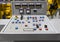 Control panel for concrete mixing plant