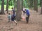 Control Point in Orienteering Competition,  Sign  in forest