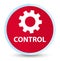 Control (settings icon) flat prime red round button