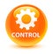 Control (settings icon) glassy orange round button