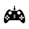 Controller, gamepad, joypad icon. Black vector graphics