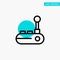 Controller, Joy Pad, Joy Stick, Joy pad turquoise highlight circle point Vector icon