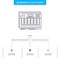 Controller, keyboard, keys, midi, sound Business Flow Chart Design with 3 Steps. Line Icon For Presentation Background Template