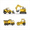 Contructions Trucks Vector Design Illustration