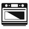 Convection grill oven icon simple vector. Electric kitchen stove