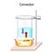 Convection is the heat transfer within fluids