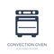 convection oven icon. Trendy flat vector convection oven icon on