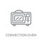 convection oven linear icon. Modern outline convection oven logo