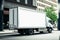 Convenient maneuverable cargo truck for cargo transportation in city