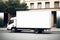 Convenient maneuverable cargo truck for cargo transportation in city